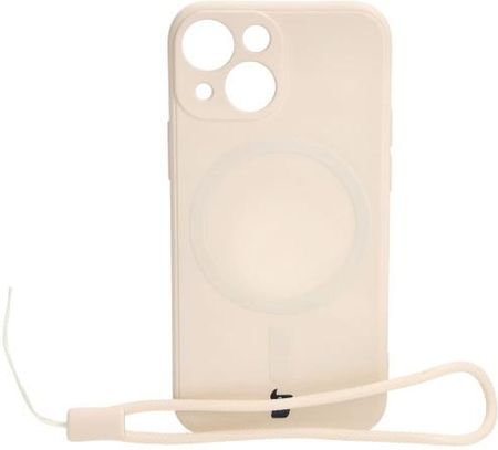 Bizon Etui Case Silicone Magsafe Sq Do Apple Iphone 13 Mini Beżowe
