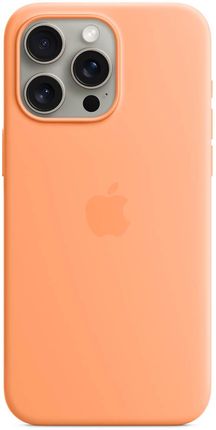 Apple Silikonowe Etui Do Iphone 15 Pro Max Z Magsafe Pomarańczowy Sorbet