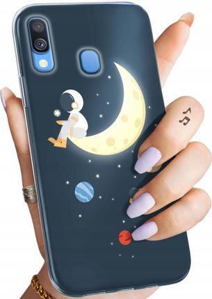 Hello Case Etui Do Samsung Galaxy A40 Księżyc Gwiazdy