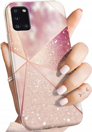 Hello Case Etui Do Samsung Galaxy A31 Różowe Złoto Case