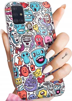 Hello Case Etui Do Samsung Galaxy A51 5G Doodle Potwory