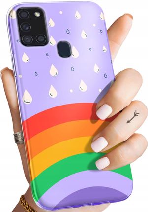 Hello Case Etui Do Samsung Galaxy A21S Tęcza Rainbow
