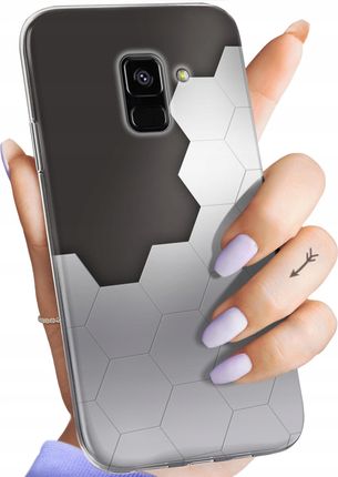 Hello Case Etui Do Samsung Galaxy A5 A8 2018 Szare Grey