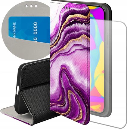 Etui Do Samsung S5 S5 Neo Różowy Marmur Szkło