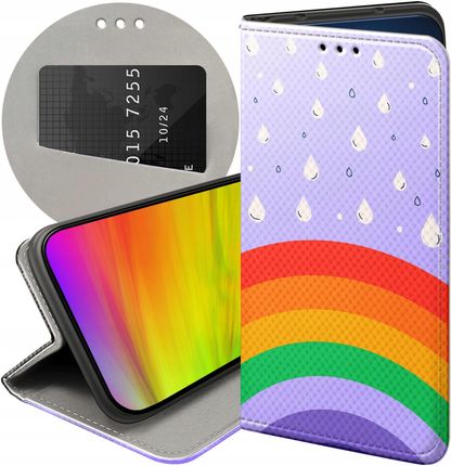 Etui Do Samsung Galaxy A22 4G Tęcza Rainbow