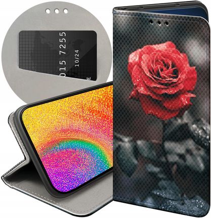 Etui Do Samsung Galaxy A12 Róża Z Różą Rose