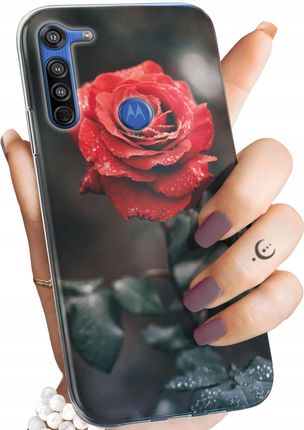 Hello Case Etui Do Motorola Moto G8 Róża Z Różą Rose