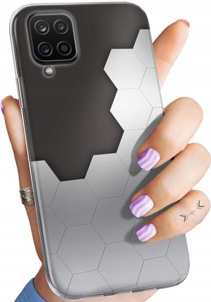 Hello Case Etui Do Samsung Galaxy A12 Szare Metallic