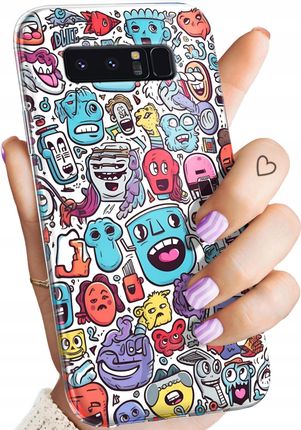 Hello Case Etui Do Samsung Galaxy Note 8 Doodle Potwory
