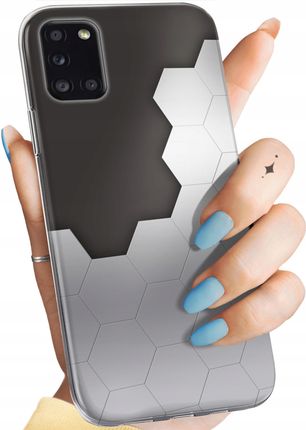 Hello Case Etui Do Samsung Galaxy A31 Szare Metallic