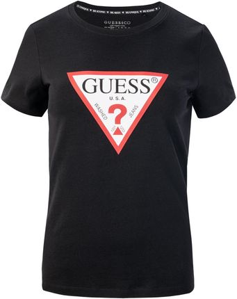 Damska Koszulka z krótkim rękawem Guess SS CN Original Tee W1Yi1Bi3Z14-Jblk – Czarny