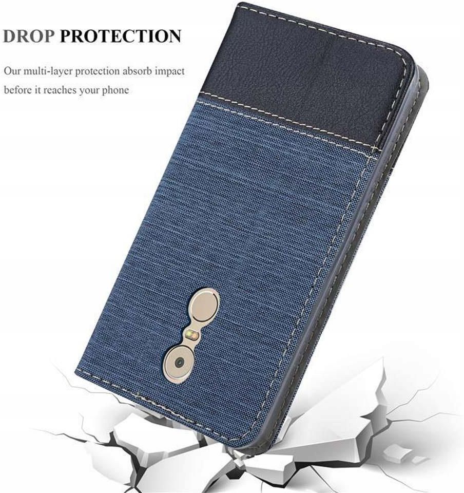 Cadorabo Custodia Libro compatibile con Lenovo S5 K520 in NERO DI NOTTE - con Vani di Carte, Funzione Stand e Chiusura Magnetica - Portafoglio Cover Case Wallet Book Etui Protezione