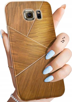 Hello Case Etui Do Samsung Galaxy S6 Brązowe Drewniane