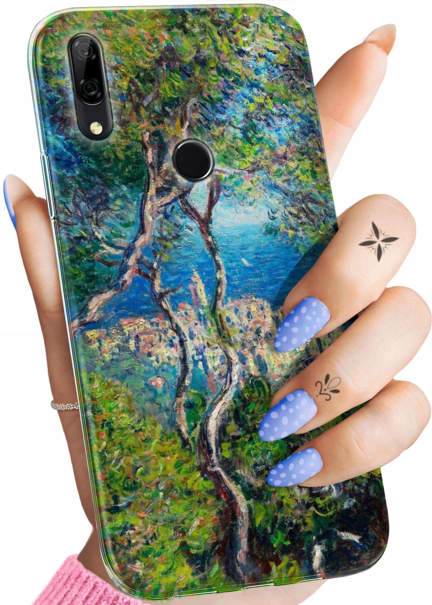 CUAgain Case Compatible With Huawei P Smart Z / Y9 Prime 2019 Transparent Silicone With Funny Pattern Shockproof Ultra Slim Transparent Bumper Kawaii Case Cover Women Girls Men Beach
