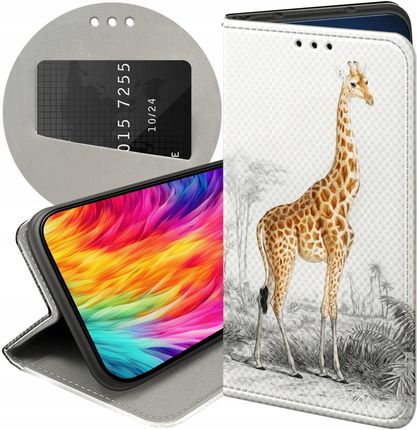 Etui Z Klapką Do Samsung Galaxy A40 Żyrafa