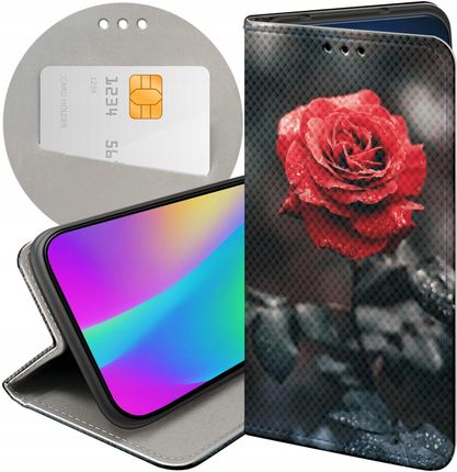 Etui Do Samsung Galaxy A7 2018 Róża Z Różą