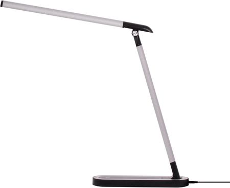 Czarno-srebrna, ledowa lampka biurkowa K-MT-206 CZARNY z serii NIKO