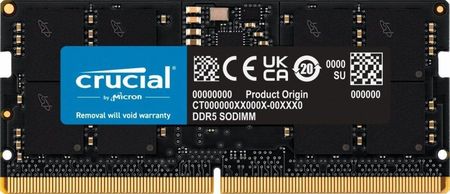 Pamięć RAM Crucial DDR5 SODIMM 24GB/5600 CL46 (CT24G56C46S5)