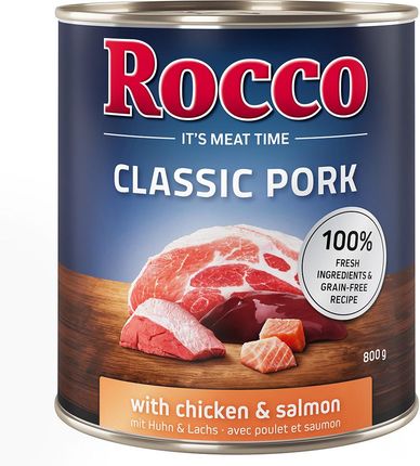 Rocco Classic Pork Kurczak I Łosoś 12x800g