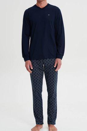Bawełniana piżama męska VAMP 19616 (L)