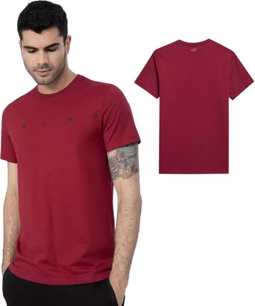 T-shirt męski 4F czerwony -S
