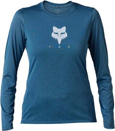 Koszulka Rowerowa Damska Fox Lady Ranger Z Długim Rękawem Tru Dri Dark Slate Niebieski