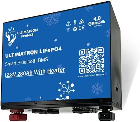 ULTIMATRON ULM 12.8V 280Ah LiFePO4 Smart BMS Bluetooth akumulator podsiedzeniowy - Heating