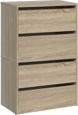 Zdjęcie Szafka na buty MODO X2, 4 poziomy, dąb sonoma - Opole