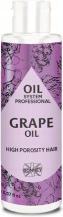 Ronney Oil System Professional Grape Oil Olej Do Włosów Wysokoporowatych 150 ml
