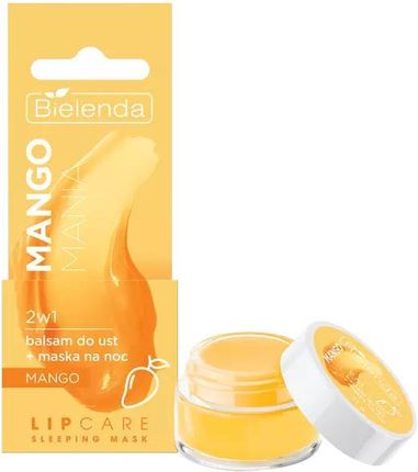 Bielenda Lip Care Sleeping Mask Mango Mania 2w1 Balsam do Ust + Maska na Noc
