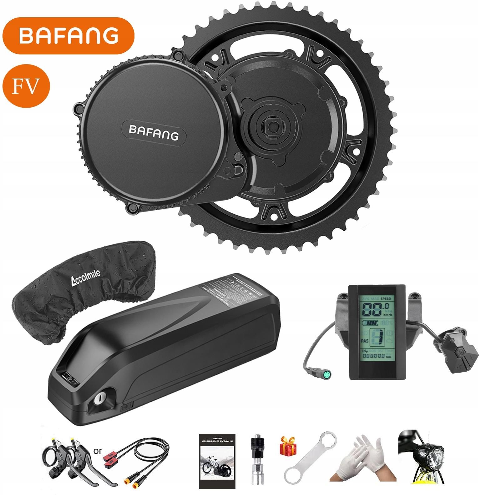 Elektryczny zestaw Bafang 48V 750W+Bateria 17.5 Ah - Ceny i opinie 