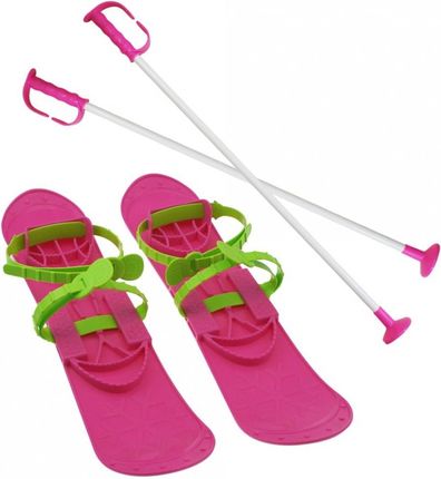 dziecięcy zestaw narciarski Sulov big foot kolor różowy 