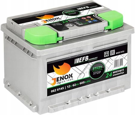 Jenox Efb Startstop 12V 62Ah 600A - Opinie i ceny na Ceneo.pl