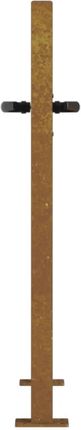 VidaXL Furtka Ogrodowa 105x80cm Stal Kortenowska Motyw Bambusa 153184 - zdjęcie 3