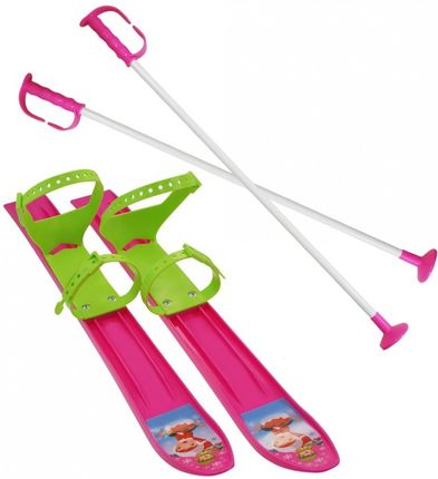 dziecięcy zestaw narciarski 60 cm kolor różowy Sulov 