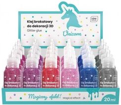 Zdjęcie Klej Do Dekoracji Brokatowy 20Ml Unicorn 24szt. Interdruk - Pniewy