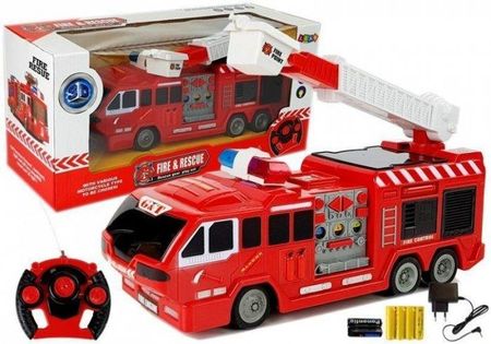 Leantoys Wóz Strażacki Zdalnie Sterowany Straż Pożarna R/C 28Cm