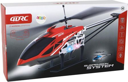 Leantoys Helikopter Rc Śmigłowiec Zdalnie Sterowany Na Pilot 70Cm Czerwony - zdjęcie 5