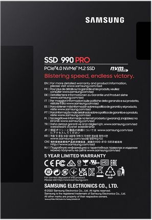 MZ-V9P4T0BW - Samsung 990 Pro 4TB SSD M.2 2280 PCIe 4.0 NVMe
