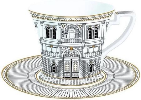 Palazzo Filiżanka Porcelanowa ze Spodkiem w Ozdobnym Pudełku 350 ml