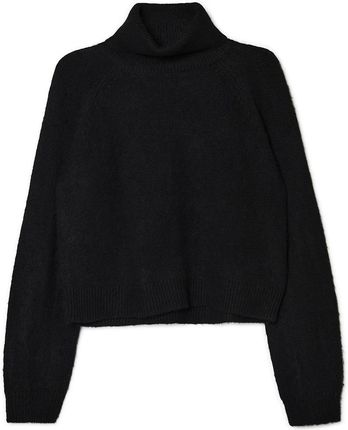 Cropp - Czarny sweter z golfem - Czarny