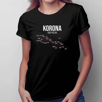 Korona Gór Polski - damska koszulka z nadrukiem