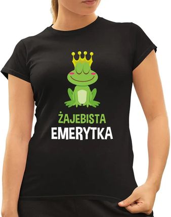 Żajebista emerytka - damska koszulka z nadrukiem