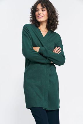 Sweter Niezapinany zielony sweter SW11 Green - Nife