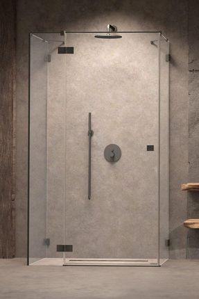 Radaway Essenza Pro Kdj+S 70x90x70 Szczotkowany Grafit 100973909201L+100980700101+100980700101