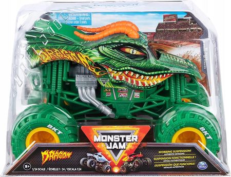 Monster Jam Pojazd Terenowy Dragon Zielony