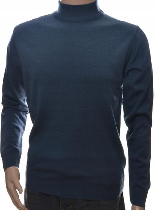Sweter męski klasyczny elegancki półgolf wełna M