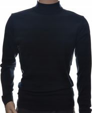 Zdjęcie Sweter męski klasyczny elegancki półgolf wełna XL - Biskupiec