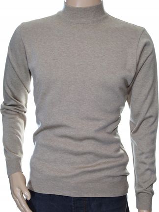 Sweter męski wełniany półgolf z wełny M