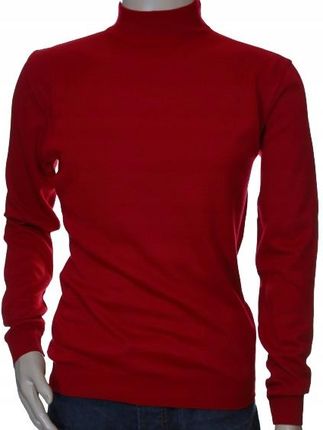 Sweter męski wełniany półgolf z wełny XL